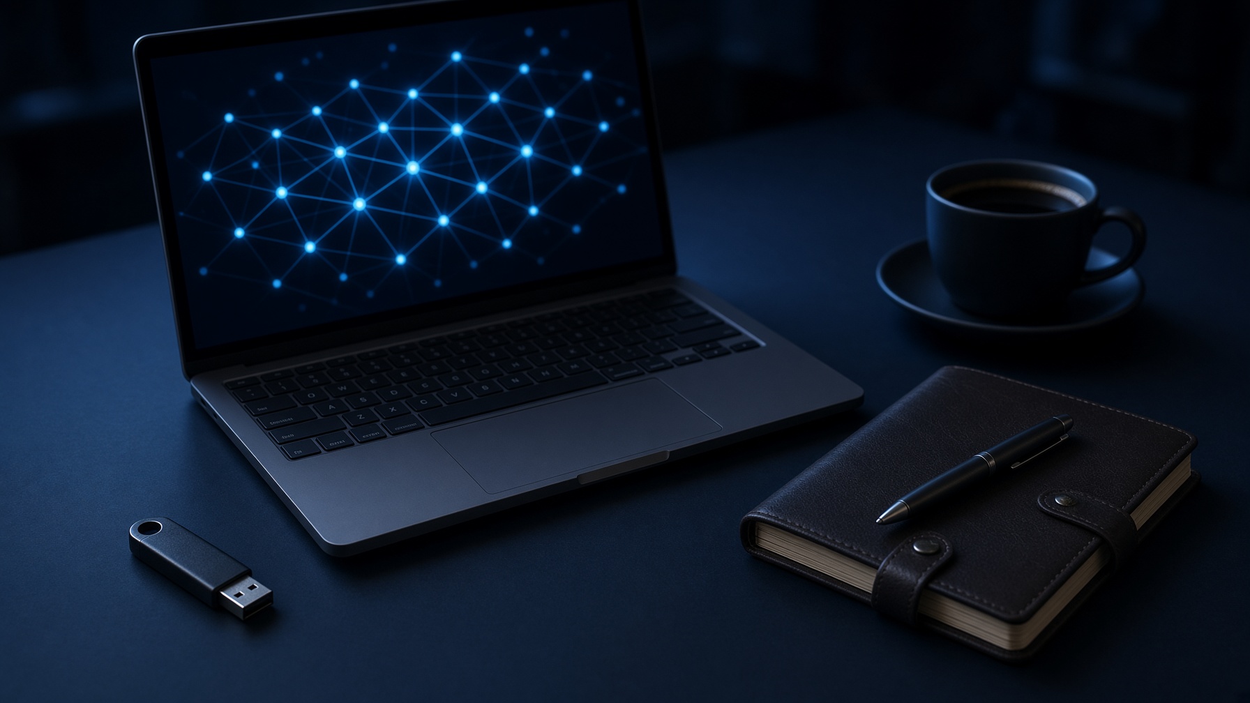Security and data work on a desk